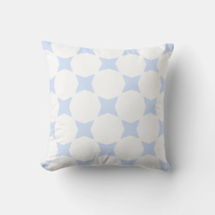 Almofada Design de Estrela com Branco e Azul Bebê Pastel