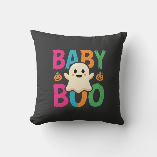Almofada Design de Fantasma de Halloween Baby Boo_1 (Frente)