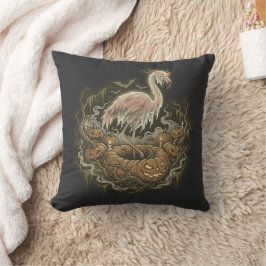 Almofada Design de Flamingo Assustador Vintage para Hallowe