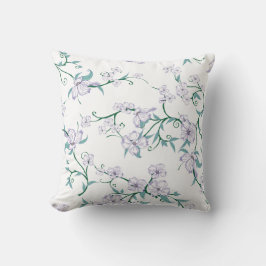 Almofada Design de fundo floral verde para best-seller