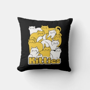 Almofada Design de Gatinho Chubby - Adorável Arte Gato