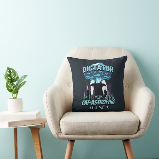 Almofada Design de Gato Engraçado Catastrófico (Cadeira)