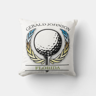 Almofada Design de Golfe com Modelo de Wreath