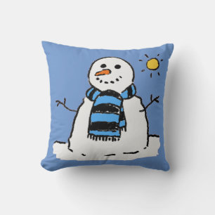 Almofada Design de Ilustração Snowman Divertida