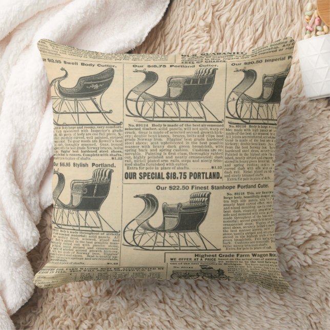 Almofada design de jornal antigo (Cobertor)
