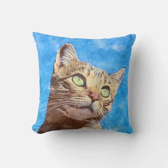 Almofada Design de Kitten bonito (Frente)