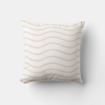 Design de Linhas Onduladas Pastel Branco e Pêssego