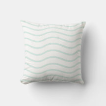 Design de Listras Onduladas Pastel Branco e Verde