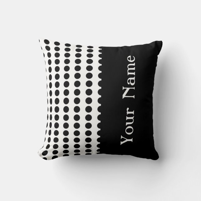 Almofada Design de Mod nº 6 @ GarysRetrogarage com nome (Frente)