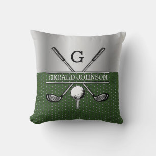 Almofada Design de Monograma de Golf Personalizado