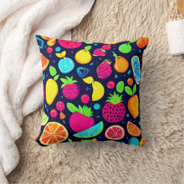 Almofada Design de mosaico Fruta brilhante