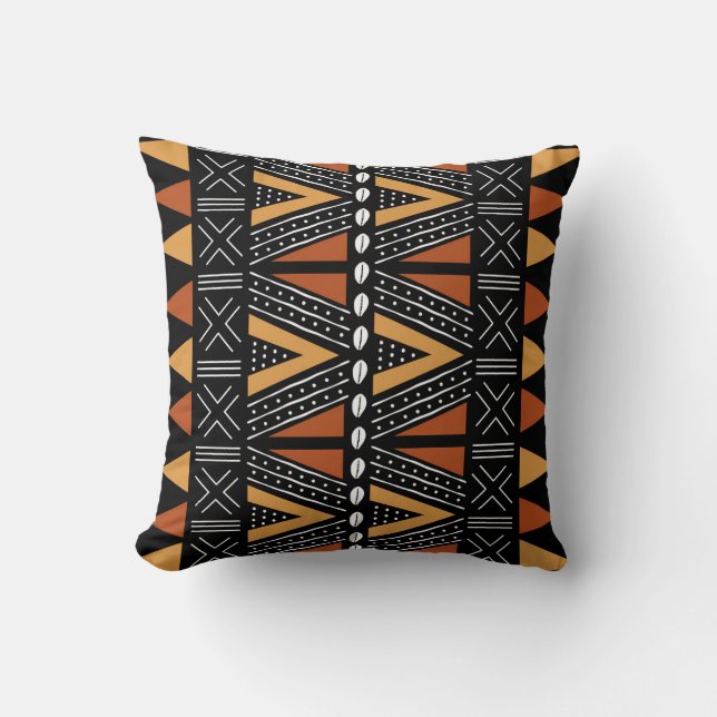 Almofada Design de Mudcloth Bogolan Pillo (Frente)