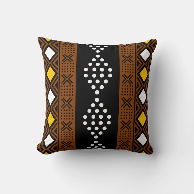 Almofada Design de Mudcloth Bogolan Pillo (Frente)