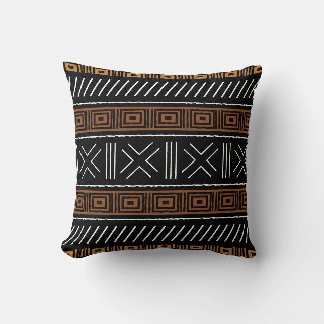 Almofada Design de Mudcloth Bogolan Pillo (Frente)