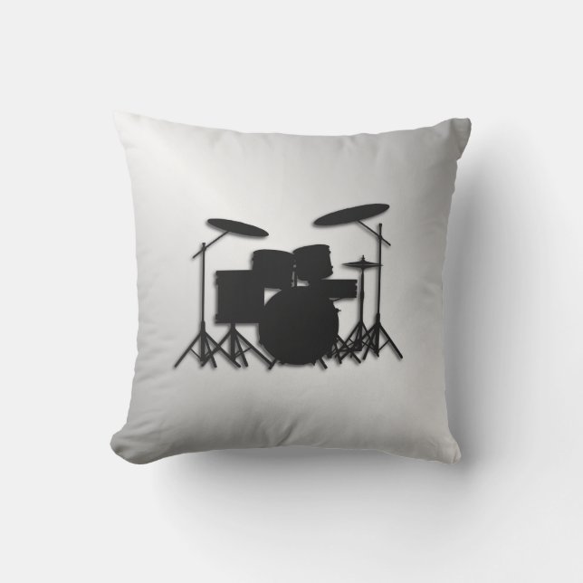 Almofada Design de Música de Bateria (Frente)