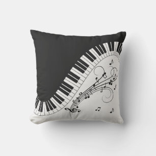 Almofada Design de Música do Teclado Piano