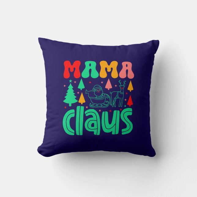 Almofada Design de Natal de Mama Claus-60097 (Frente)