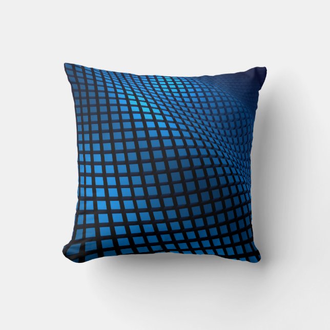 Almofada design de onda abstrato (Frente)