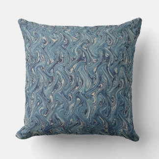 Almofada Design de onda contínua azul