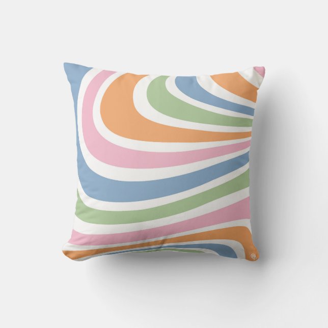 Almofada Design de Onda Retroativa (Frente)