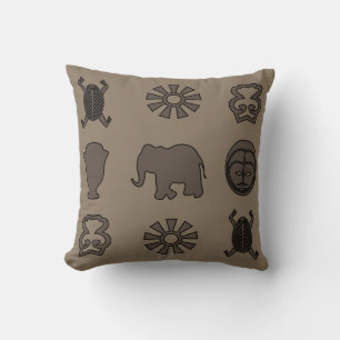 Almofada design de ornamento de abstrato africano para arte