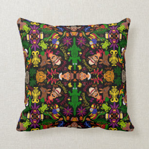 Almofada Design de padrão de Colômbia exótico, mágico e