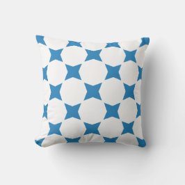 Almofada Design de padrão de estrela azul pastel real e bra