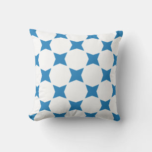 Almofada Design de padrão de estrela azul pastel real e bra