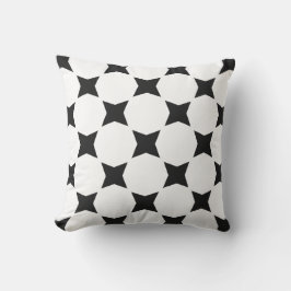Almofada Design de padrão de estrela pastel macio branco e 