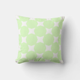 Almofada Design de padrão de estrela pastel verde lima e br