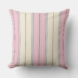 Almofada Design de padrão de listra vertical em cor suave