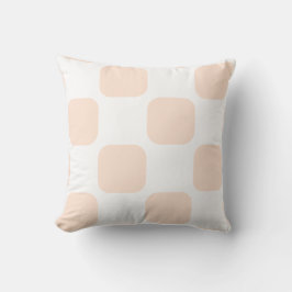 Almofada Design de padrão em squircle pastel branco e pêsse