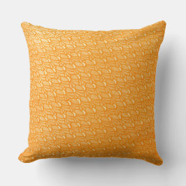 Almofada Design de Padrão Laranja Vibrante