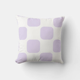 Almofada Design de padrão quadrado arredondado branco macio