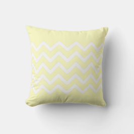 Almofada Design de padrão ziguezague em pastel amarelo suav