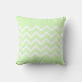 Almofada Design de padrão ziguezague em pastel verde lima e