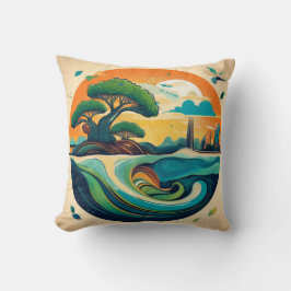 Almofada Design de Paisagem Ecológica