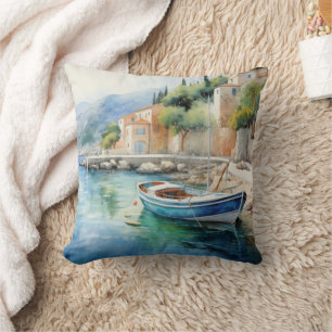 Almofada Design de pintura a óleo das paisagens marítimas m