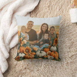 Almofada Design de queda de abóbora da família personalizad