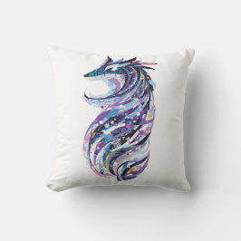 Almofada design de rabisco de lobo