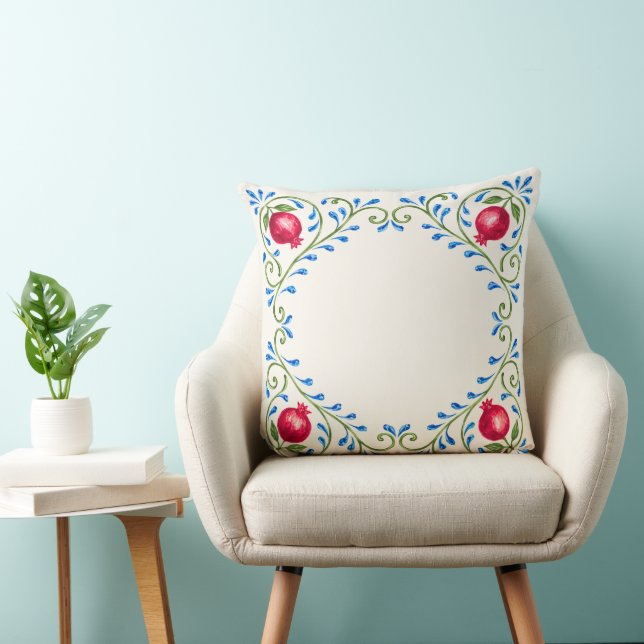 Almofada Design de Romã Mediterrâneo (Cadeira)