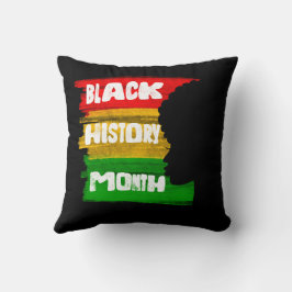 Almofada Design de Silhuette Mês de História Negra