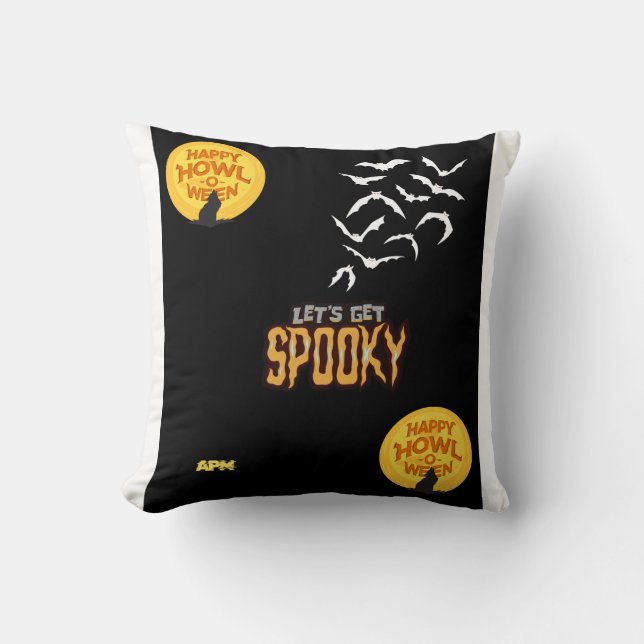 Almofada Design de Spooky Halloween (Frente)
