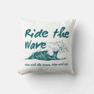 Almofada Design de Surf Ride the Wave