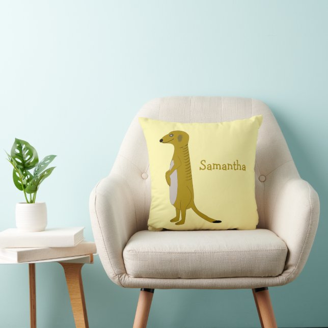 Almofada Design de Suricata Personalizado (Cadeira)
