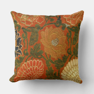 Almofada Design de Tapeçaria Floral Vintage