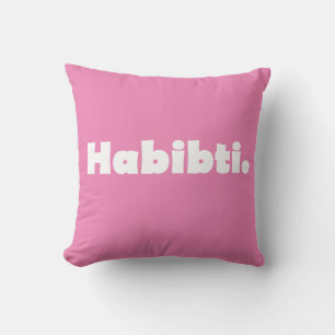 Almofada Design de texto Habibti