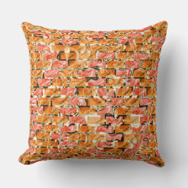 Almofada Design de tijolo com tons brilhantes separando-os