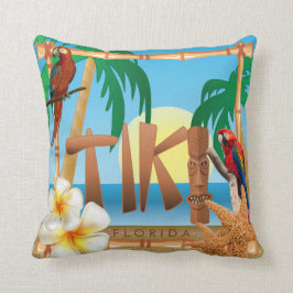 Almofada Design de Tiki Tropical
