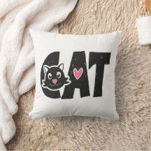Design de Tipografia de Gato Preto Cinto